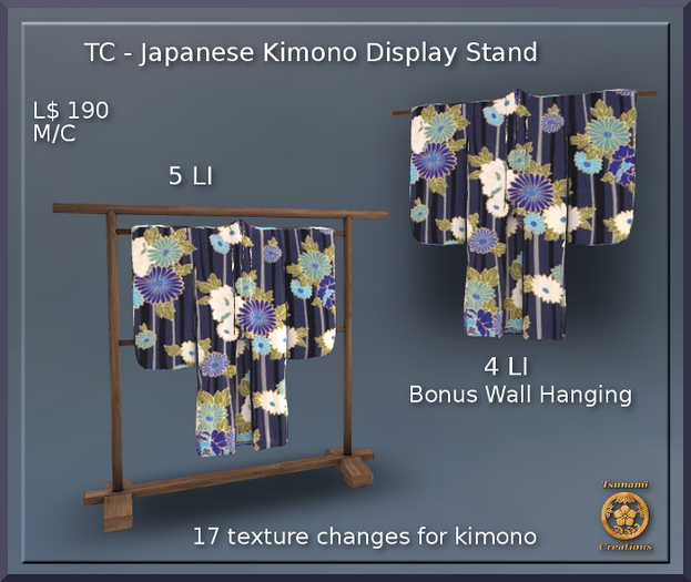 Second Life Marketplace Japanese Kimono Display Stand
